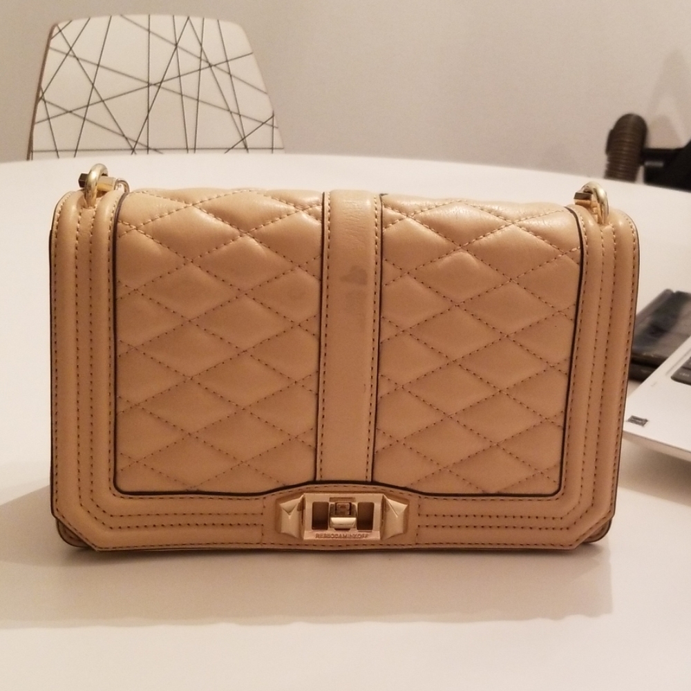 Beige Rebecca Minkoff bag
